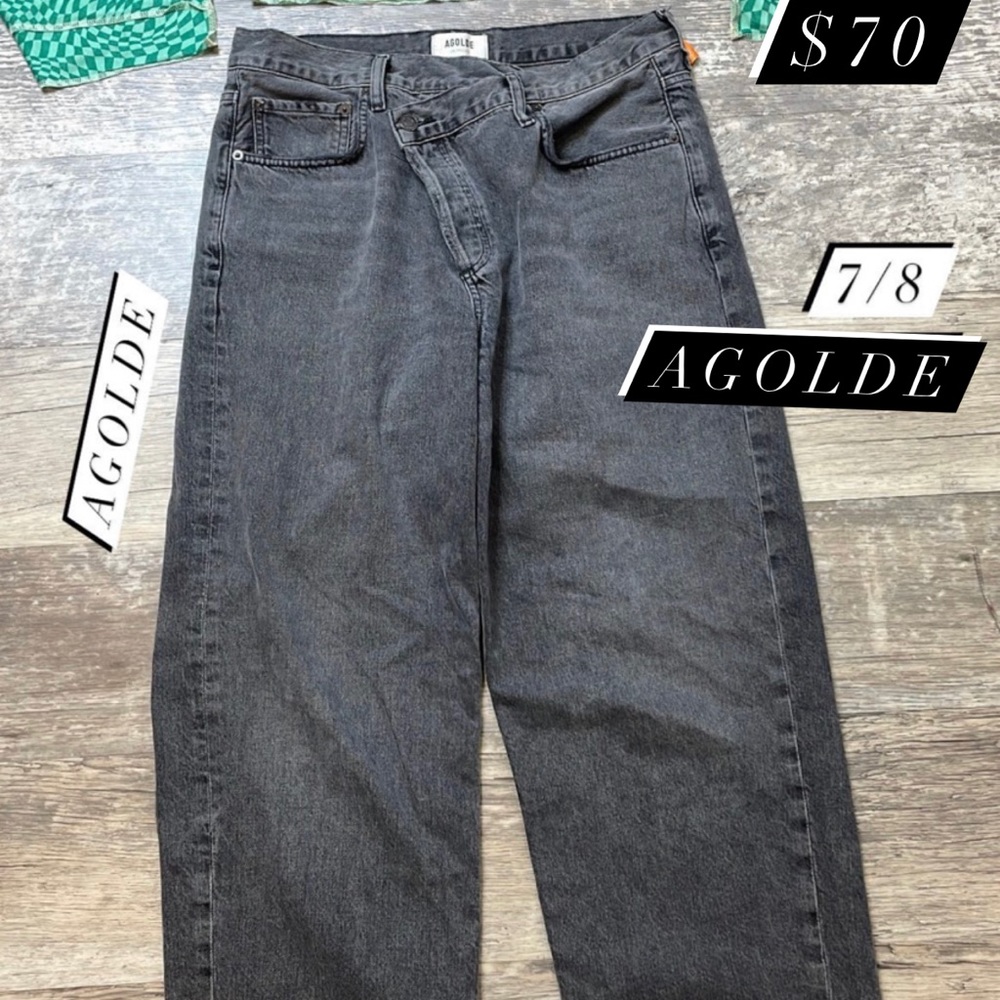Cross Cross waist AGOLDE jeans, fits size 7/8